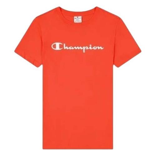 Champion Crewneck T-Shirt Orange, Dam