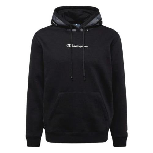 Champion Jacquard Banded Hoodie Black, Herr