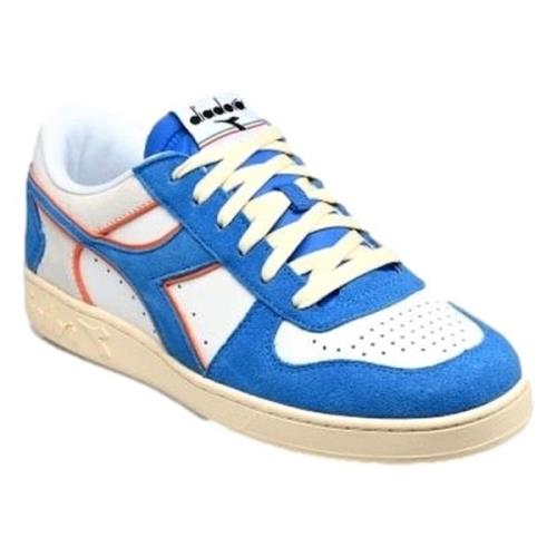 Diadora Magic Basket Low Suede Leather Sneakers Multicolor, Herr