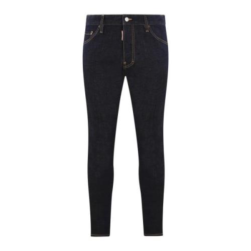 Dsquared2 Herr Casual Byxor med 5 Fickor Blue, Herr