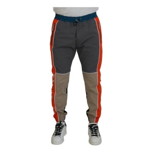 Dsquared2 Multifärgad Patchwork Bomull Joggers Multicolor, Herr