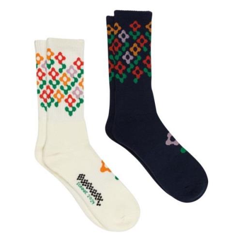 Element Ddxe Flowers Pack 2 Socks Multicolor, Herr