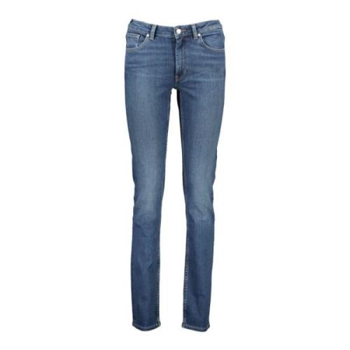 Gant Slim-Fit Faded Jeans Blue, Dam