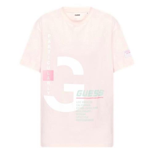 Guess Elisa T-Shirt - Stiligt och bekvämt damtopp Pink, Dam