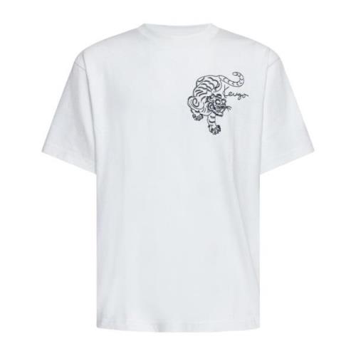 Kenzo Stiliga Beige T-shirts och Polos White, Herr