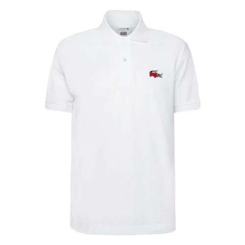 Lacoste Col Bordcotes Ma T-shirt White, Herr