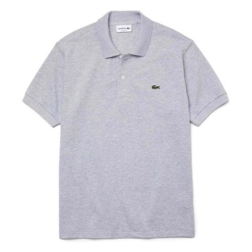 Lacoste Heathered Short Sleeve Polo Gray, Herr