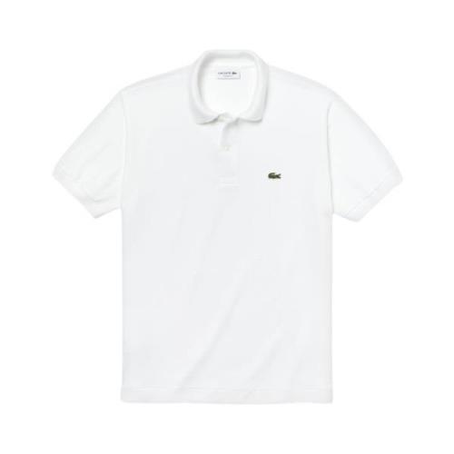 Lacoste Vit Krokodil Polo Skjorta White, Herr