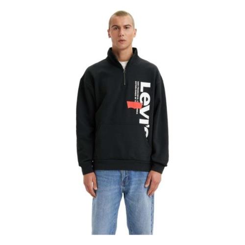 Levi's Rlxd Grafisk Hoodie Black, Herr