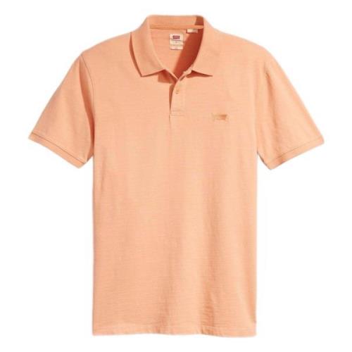 Levi's Slim Housemark Short Sleeve Polo Orange, Herr