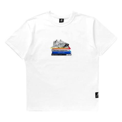 New Balance T-shirt White, Herr