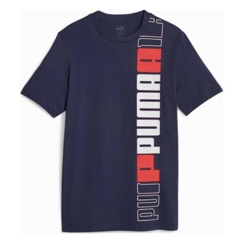 Puma Ess+ Logo Lab Tee T-shirt Blue, Herr