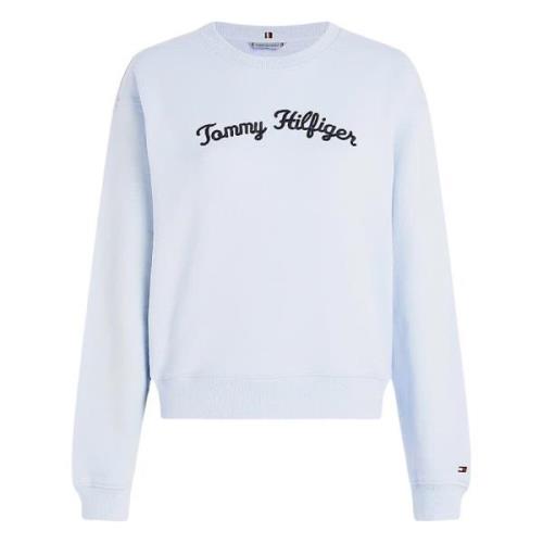 Tommy Hilfiger Breezy Blue Sweatshirt Blue, Dam