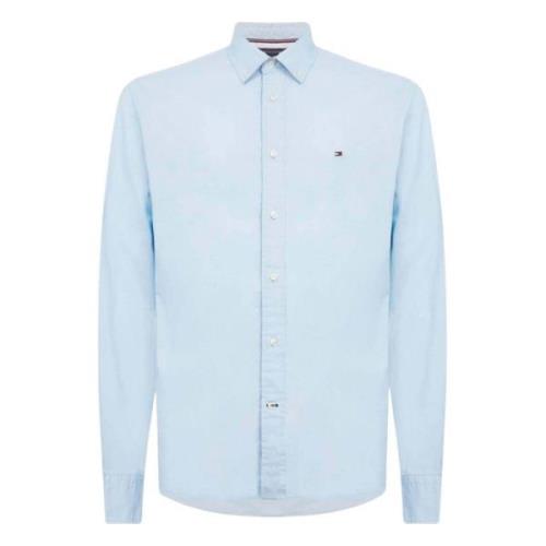 Tommy Hilfiger 1985 Collection Slim Fit Pique Skjorta Blue, Herr