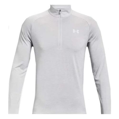 Under Armour Golf UA Tech 2.0 Zip Långärmad T-shirt Gray, Herr