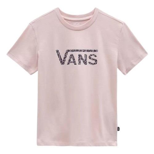 Vans Drop V Cheetah Ss Crew Tee T-shirt Pink, Dam