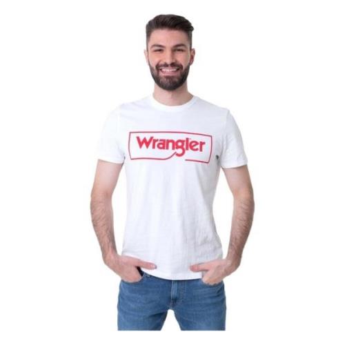 Wrangler Ram Logo T-shirt White, Herr