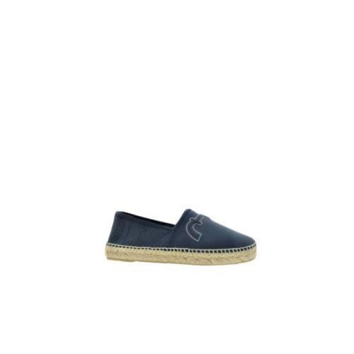 Carolina Herrera Svarta Läder Insignia Espadriller Black, Dam