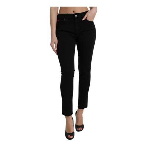 Dolce & Gabbana Svarta Skinny Denim Jeans Black, Dam