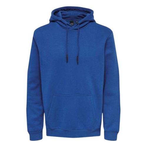 Only & Sons Hoodie Blue, Herr