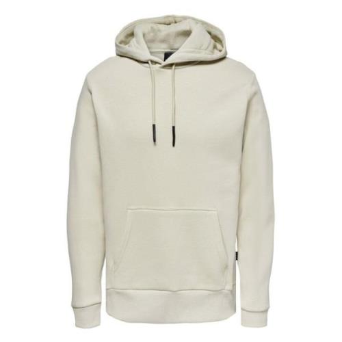 Only & Sons Hoodie Beige, Herr