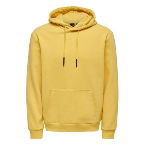 Only & Sons Hoodie Yellow, Herr