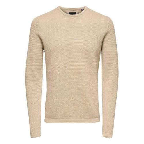 Only & Sons Tröja Beige, Herr