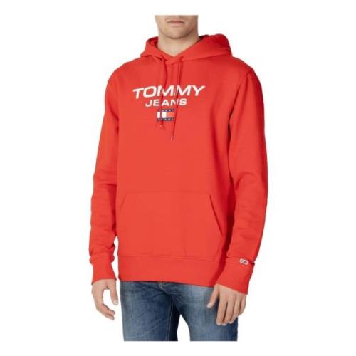 Tommy Jeans Regular Fit Hoodie Red, Herr