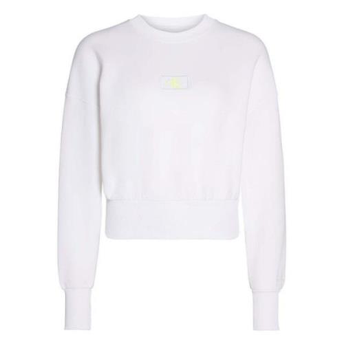 Calvin Klein Jeans Hoodie White, Dam