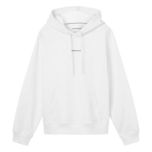 Calvin Klein Jeans Hoodie White, Herr