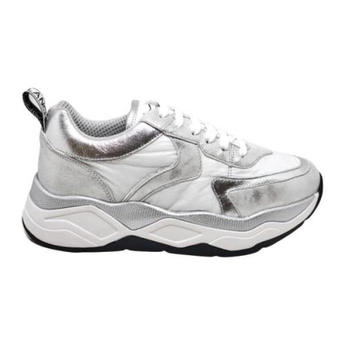 Voile Blanche Silver Metallic Sneakers Gray, Dam