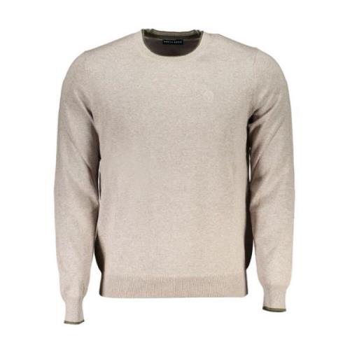 North Sails Beige Bomullströja Klassisk Crew Neck Beige, Herr