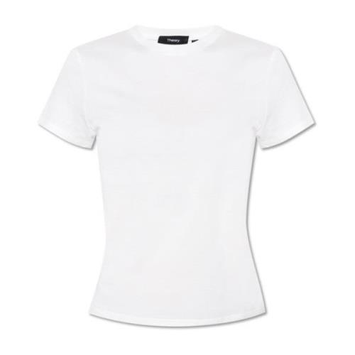 Theory Bomull T-shirt White, Dam