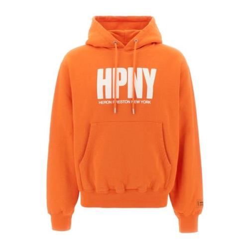 Heron Preston Stiliga Sweatshirts för en Trendy Look Orange, Herr