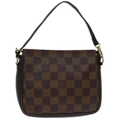 Louis Vuitton Vintage Pre-owned Canvas axelremsvskor Brown, Dam