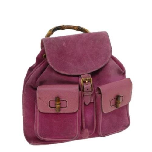 Gucci Vintage Pre-owned Mocka axelremsvskor Pink, Dam