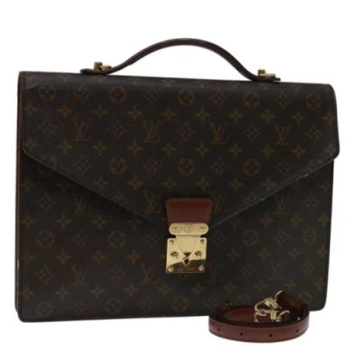 Louis Vuitton Vintage Pre-owned Canvas portfljer Brown, Dam