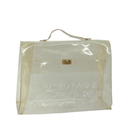 Hermès Vintage Pre-owned Vinyl handvskor White, Dam