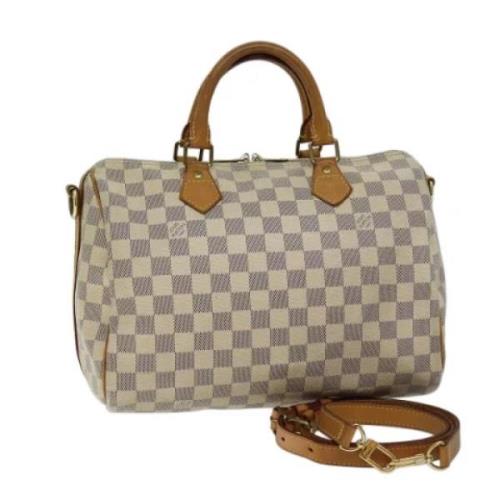 Louis Vuitton Vintage Pre-owned Canvas handvskor White, Dam