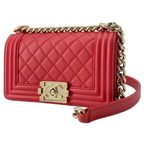 Chanel Vintage Pre-owned Laeder axelremsvskor Red, Dam