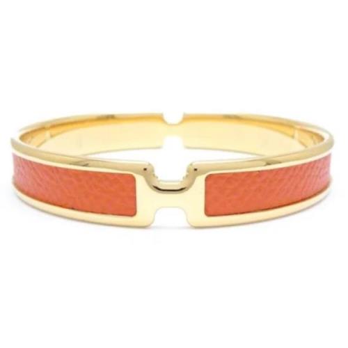 Hermès Vintage Pre-owned Metall armband Orange, Dam