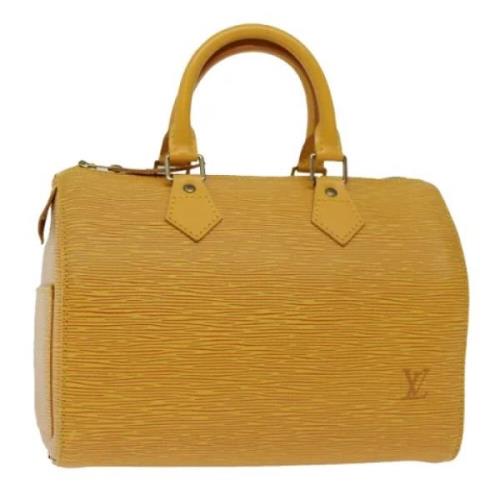 Louis Vuitton Vintage Pre-owned Laeder handvskor Yellow, Dam