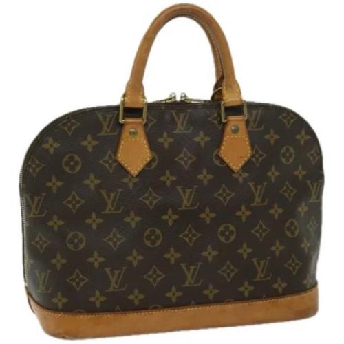 Louis Vuitton Vintage Pre-owned Canvas handvskor Brown, Dam