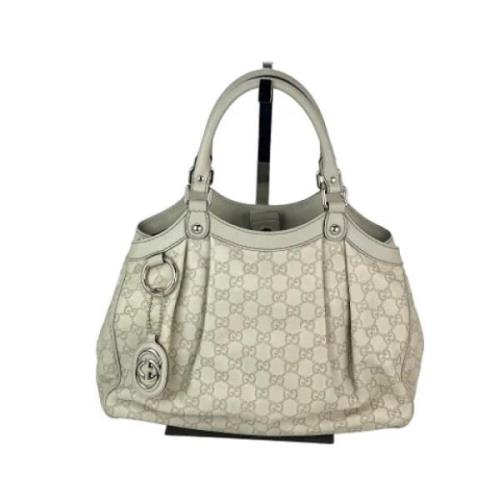 Gucci Vintage Pre-owned Laeder handvskor Beige, Dam