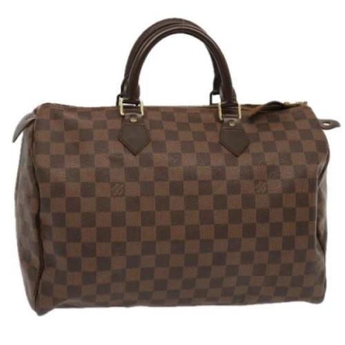 Louis Vuitton Vintage Pre-owned Canvas handvskor Brown, Dam