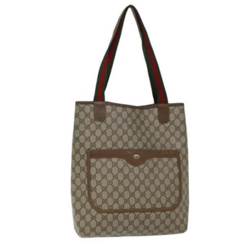 Gucci Vintage Pre-owned Laeder totevskor Beige, Dam