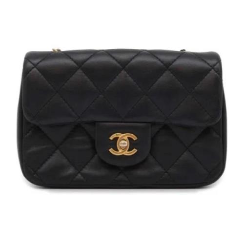 Chanel Vintage Pre-owned Laeder axelremsvskor Black, Dam