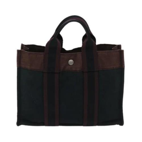 Hermès Vintage Pre-owned Canvas totevskor Black, Dam