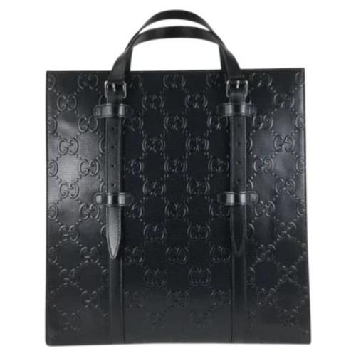 Gucci Vintage Pre-owned Laeder totevskor Black, Dam