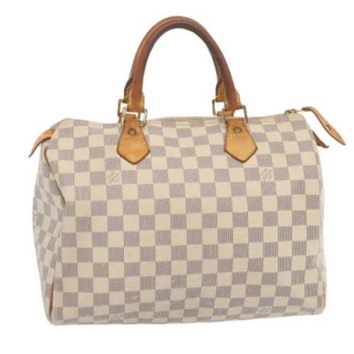 Louis Vuitton Vintage Pre-owned Canvas handvskor White, Dam